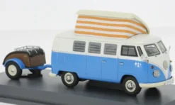 VW T1 Campingbus, blau/weiss, 1:43, Schuco