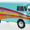 VW T1 Kasten, türkis/Dekor, 1:24, Motormax