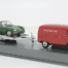 VW T1 Kastenwagen, rot/dunkelgrau, Porsche, 1:43, Schuco