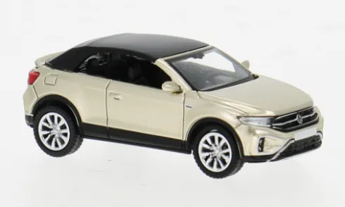 VW T-Roc Cabriolet geschlossen, beige, 2022, 1:87, PCX87