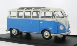 VW T1 Samba, blau/beige, 1:18, Solido
