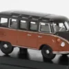 VW T1 Samba Bus, rot/braun, 1:76, Oxford