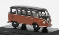 VW T1 Samba Bus, rot/braun, 1:76, Oxford