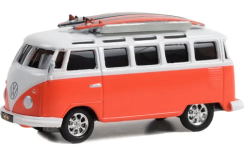 VW T1 Samba Bus, rot/weiss, 1964, 1:64, Greenlight