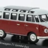 VW T1 Samba, hellgrau/dunkelrot, 1963, 1:43, Maxichamps