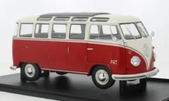 VW T1 Samba, rot/beige, 1:18, Solido
