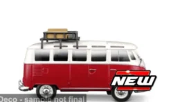 VW T1 Samba, rot/weiss, 1:24, Maisto