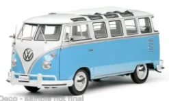 VW T1 Samba, weiss/hellblau, 1962, 1:12, Sun Star
