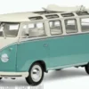 VW T1 Samba, weiss/helltürkis, 1962, 1:12, Sun Star