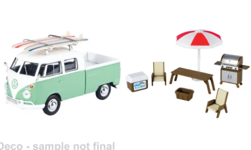 VW T1 (Typ 2), hellgrün/weiss, 1:24, Motormax