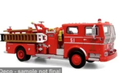 Ward LaFrance Ambassador Fire Engine, LACOFD - Los Angeles County Of Fire Department - Engine 51, 1:87, Iconic Replicas