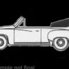 Wartburg 311 Cabriolet, weiss, 1959, 1:87, Brekina