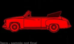 Wartburg 311 Cabriolet, rot, 1959, 1:87, Brekina