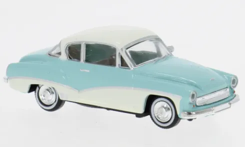 Wartburg 311 Coupe, hellblau/weiss, 1959, 1:87, Brekina