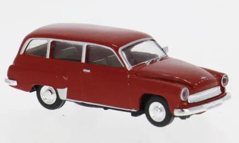 Wartburg 311 Kombi, rot, 1959, 1:87, Brekina