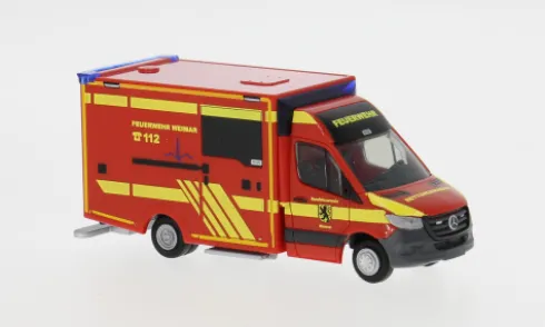 Wietmarscher Ambulanzfahrzeuge Design RTW, 2018, BF Weimar, 1:87, Rietze