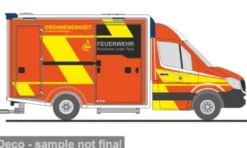 Wietmarscher Ambulanzfahrzeug - Design RTW, 2018, FW Kirchheim unter Teck, Drohneneinheit, 1:87, Rietze