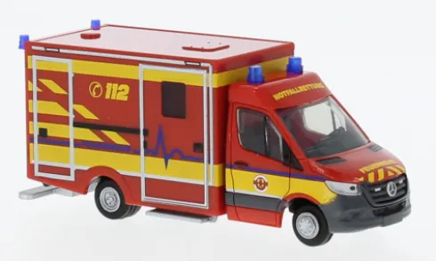 Wietmarscher Ambulanzfahrzeuge RTW, 2018, Feuerwehr Delmenhorst, 1:87, Rietze