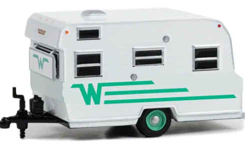 Winnebago Travel Trailer 216, weiss/grün, 1965, 1:64, Greenlight