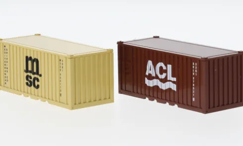 Zubehörpackung 20' Container, 1965, 1:87, Wiking